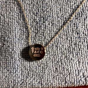 Tiffany & Co Necklace + 2 2mm  White Diamonds